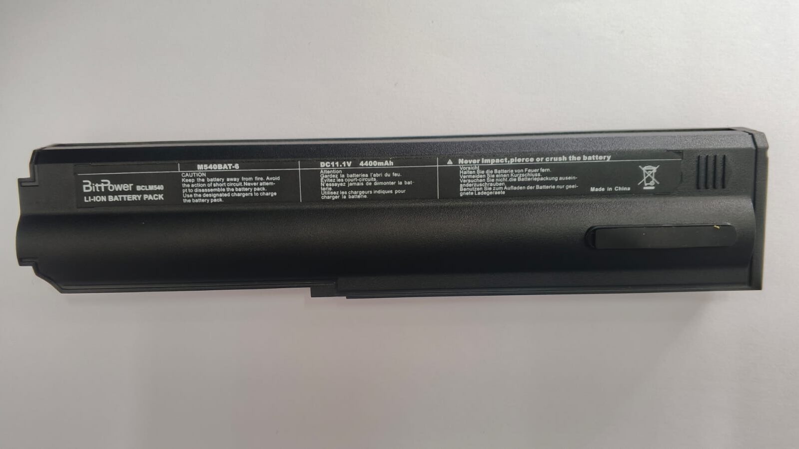 batería bitpower p/ clevo m540 bangho 11,1v 4400ma batería bitpower p/ clevo m540 bangho 11,1v 4400ma